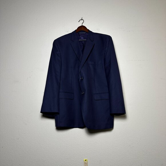 Jack victor Other - Jack Victor Men Navy Blazer Canada Exclusive Von Maur Size 44R Wool Silk Blend